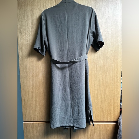 Billy Reid khaki green button front dress, size M - Picture 6 of 9